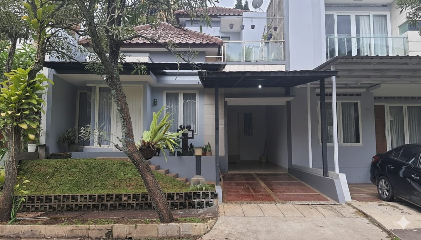 DISEWAKAN RUMAH NYAMAN & ASRI DALAM CLUSTER DI CIGADUNG – BANDUNG UTARA